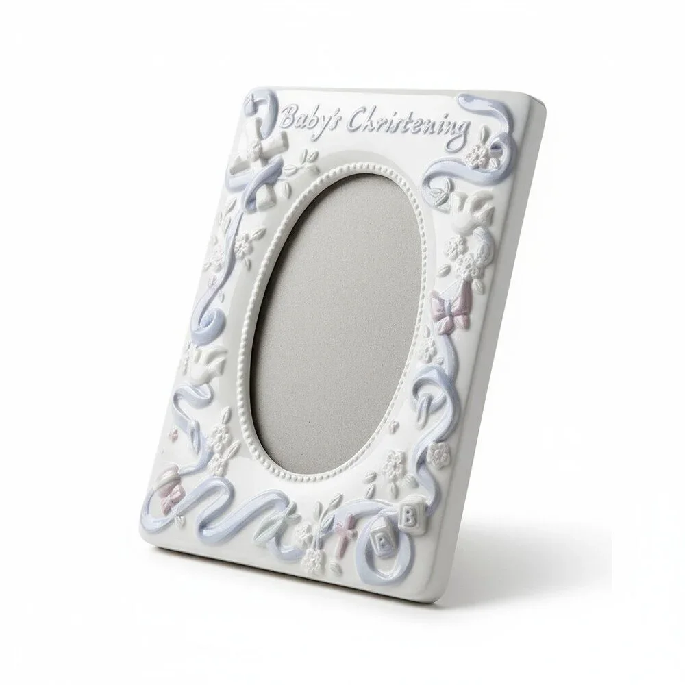 Baby's Christening Photo Frame by Russ